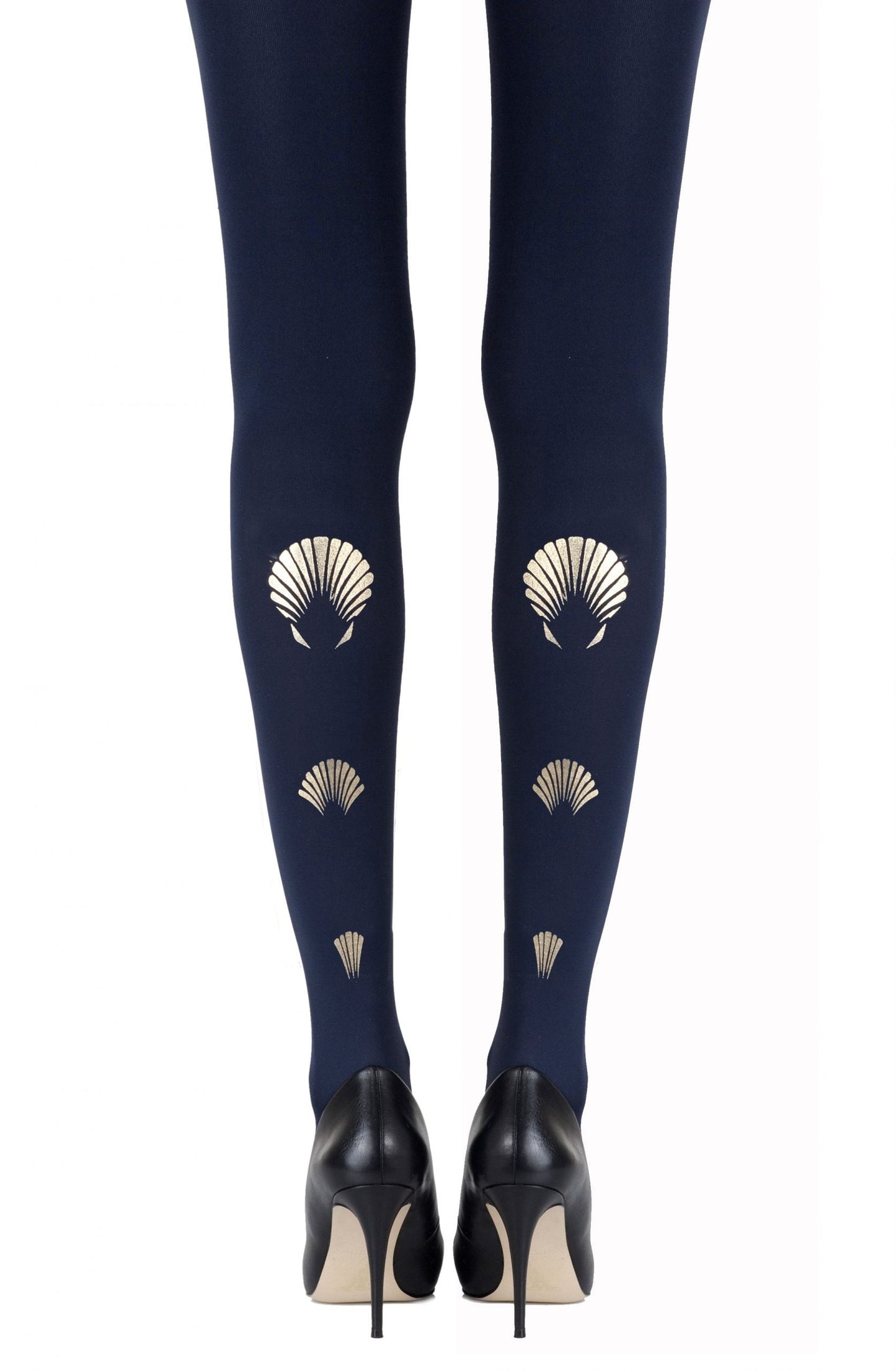Zohara "What The Shell" Gold Print Tights
