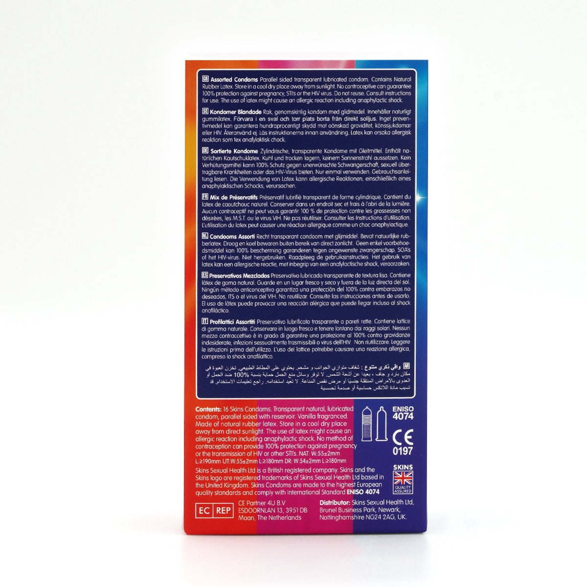 Skins Condoms Assorted 16 Pack - D&R NAT UT