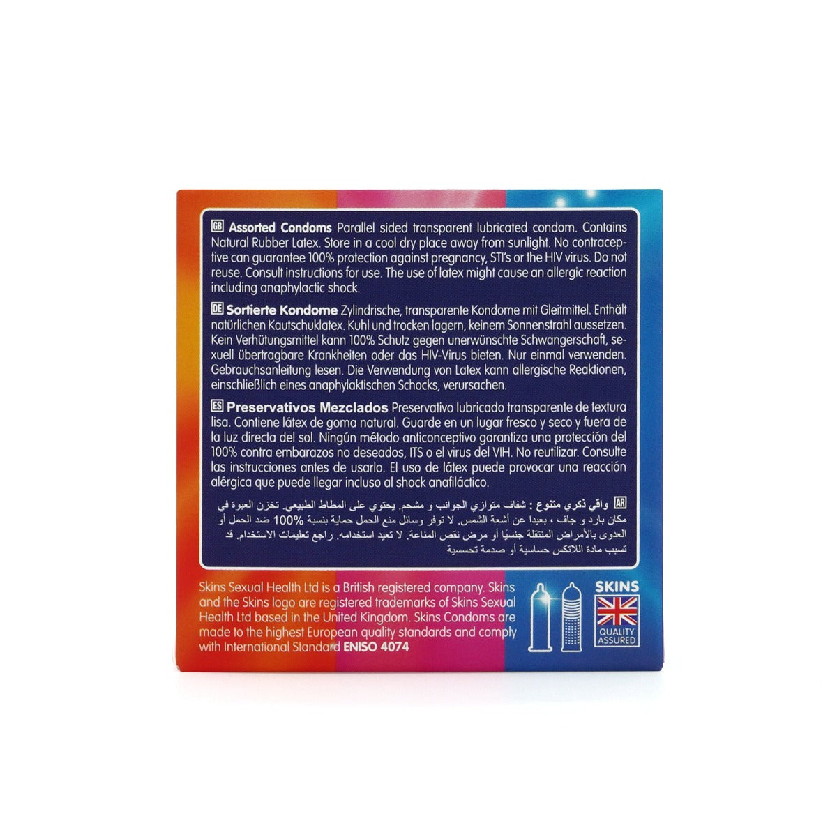 Skins Condoms Assorted 4 Pack - D&R NAT UT