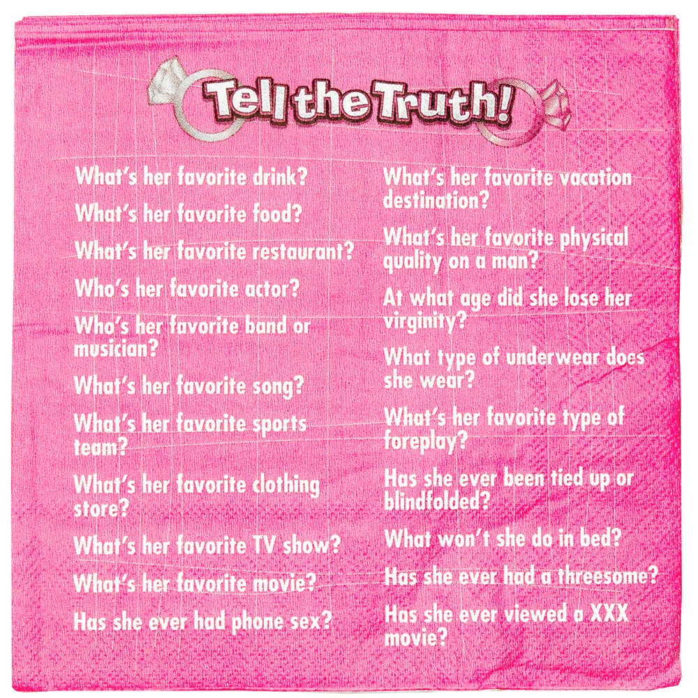 Bride to Be Trivia Napkins