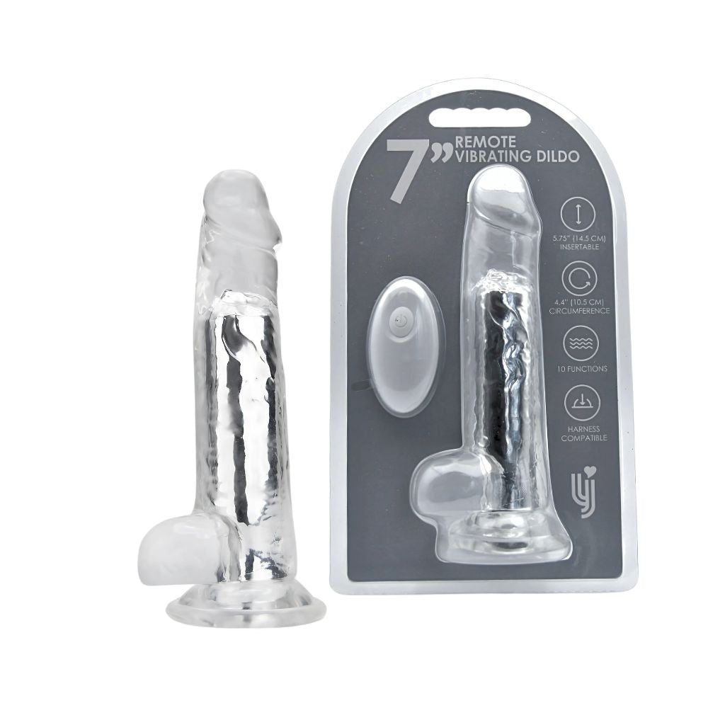 Loving Joy 7 Inch Remote Vibrating Dildo