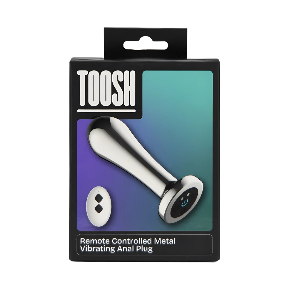 Toosh Remote Controlled Metal Vibrating Anal Plug