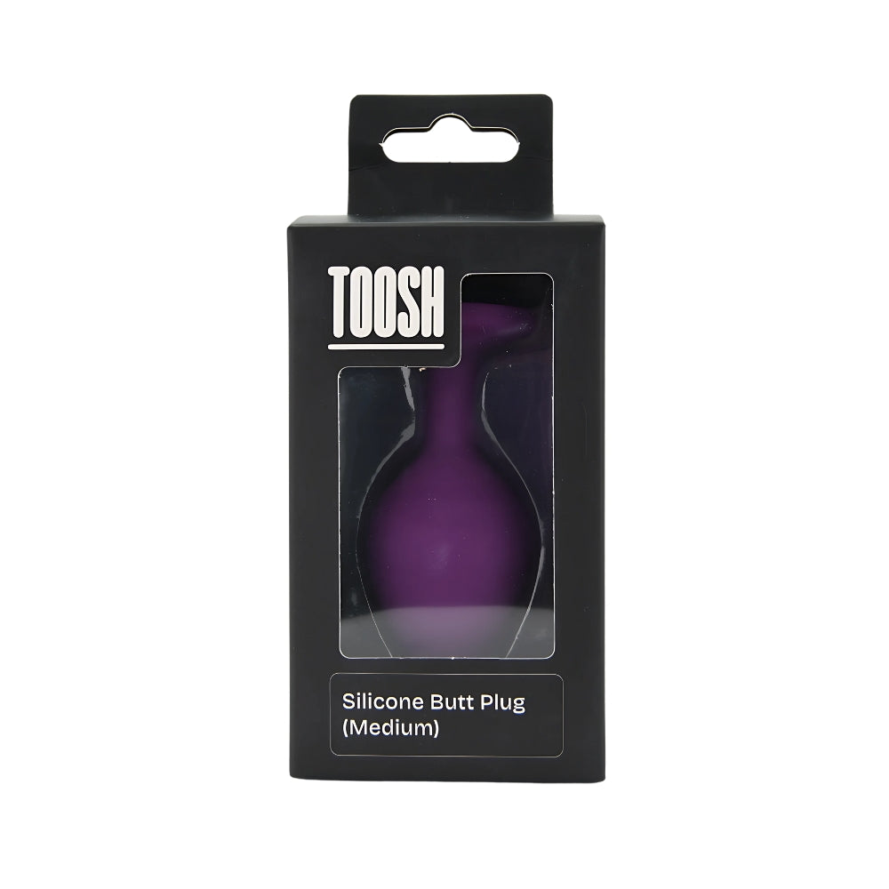 Toosh Purple Silicone Butt Plug Medium