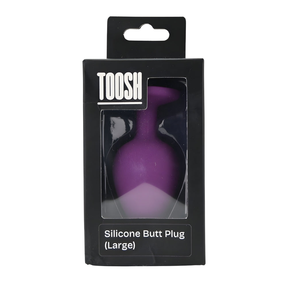 Toosh Purple Silicone Butt Plug Large