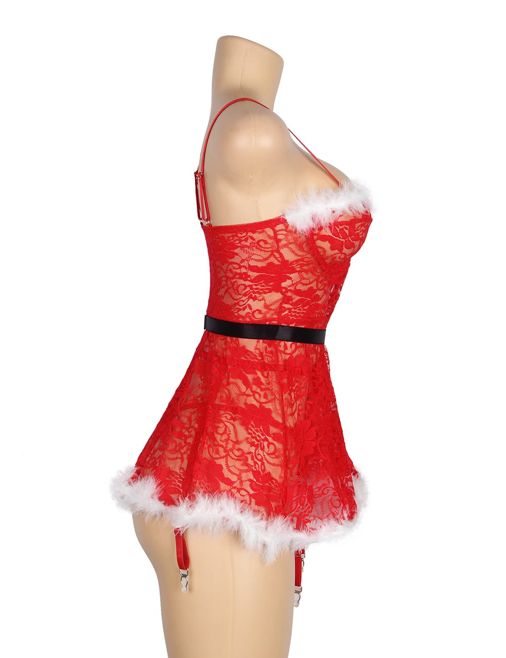 YesX YX7875 Christmas Sexy Floral Babydoll