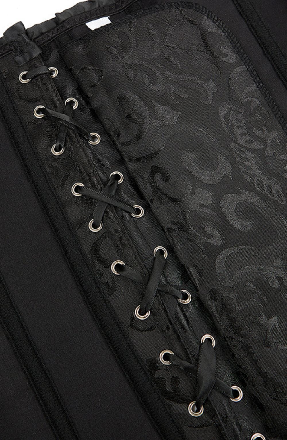 YesX YX886 Stunning Black Borcade Corset Up to 5XL