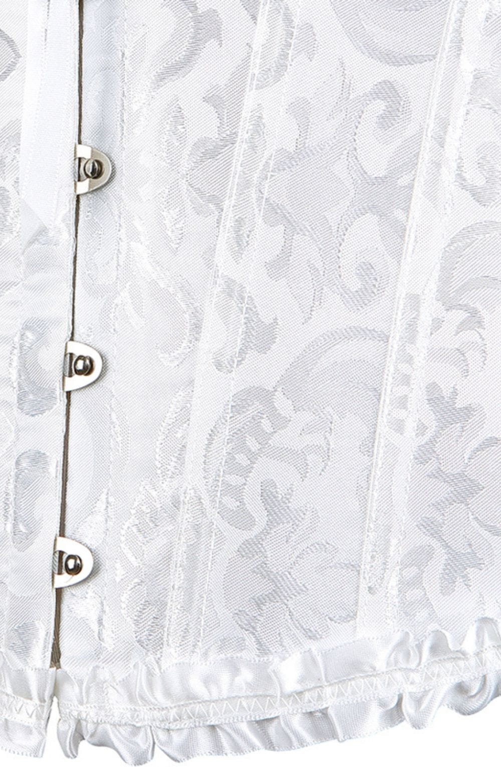 YesX YX887 Elegant White Brocade Corset up to 2XL