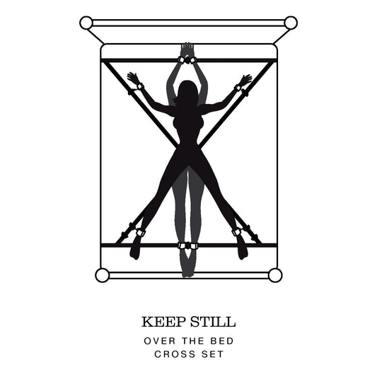 Fifty Shades of Grey Keep Still Over the Bed Cross Restraint Silver
