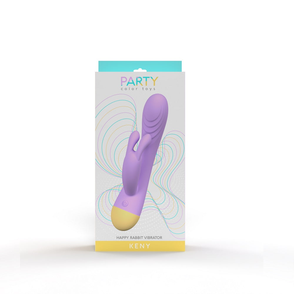 Party Color KENY Rabbit Vibrator Purple
