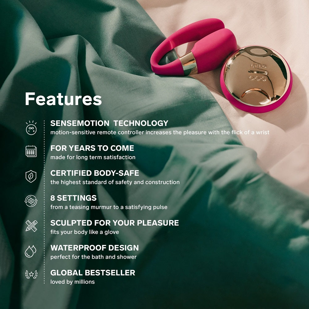 LELO Tiani 3 Couples Massager Deep Rose