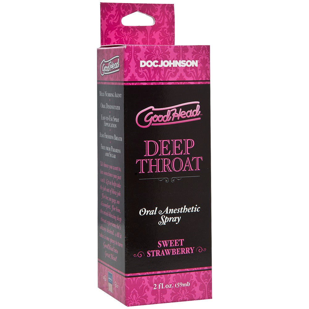 Doc Johnson Good Head Deep Throat Spray Sweet Strawberry