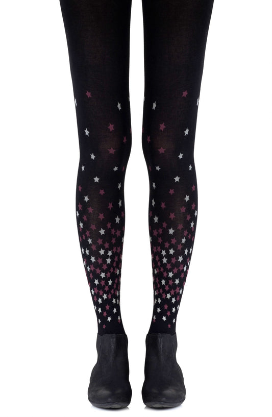Zohara "Rise And Shine" Burgundy Tights